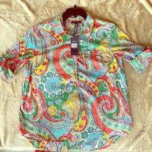 Tommy Hilfiger Paisley Print Top